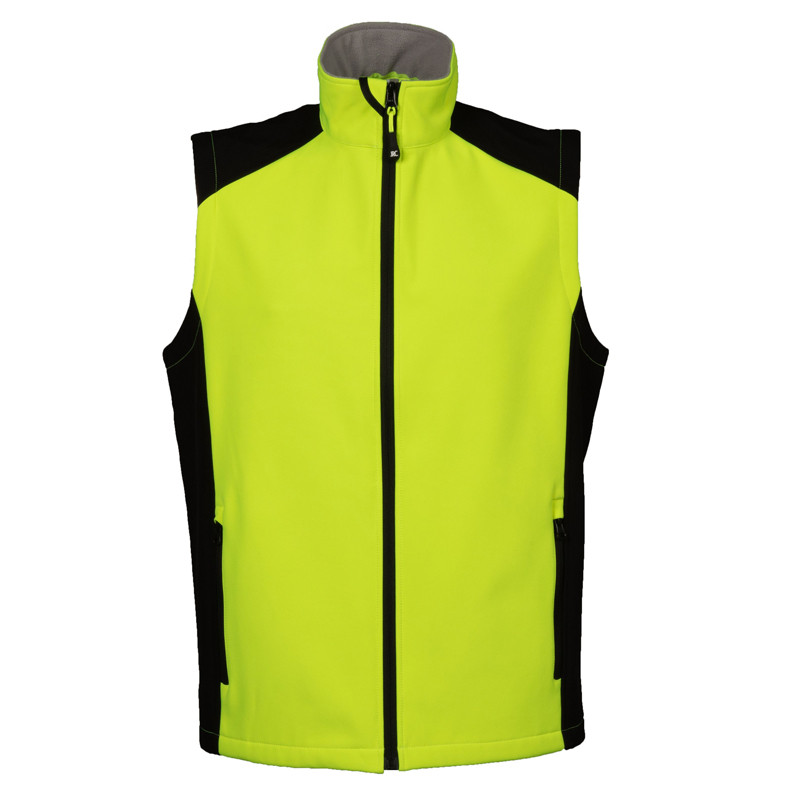 GILET CAMPIGLIO BICOLORE IN SOFTSHELL A 2 STRATI IMPERMEABILE JRC