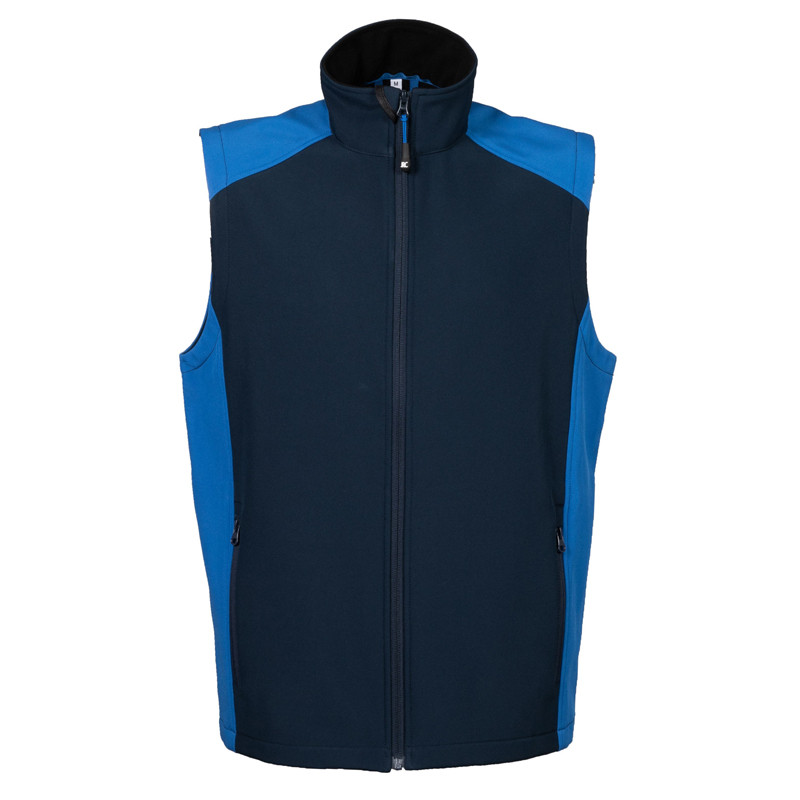 GILET CAMPIGLIO BICOLORE IN SOFTSHELL A 2 STRATI IMPERMEABILE JRC