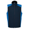 GILET CAMPIGLIO BICOLORE IN SOFTSHELL A 2 STRATI IMPERMEABILE JRC