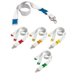 LANYARD WHITE PORTABADGE