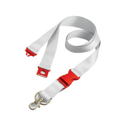 LANYARD WHITE PORTABADGE