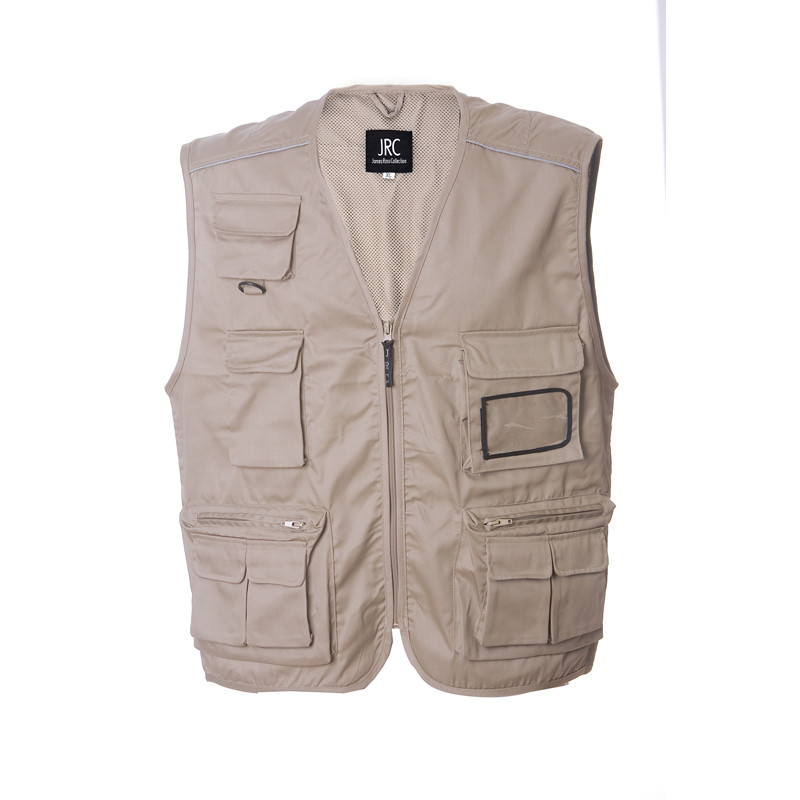 GILET NEW SAFARI M/TASCHE JRC