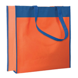 BORSA SHOPPING BICOLOR IN TNT CM 40X40X14