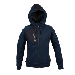 FELPA POLONIA LADY ZIP INTERA C/CAPPUCCIO JRC