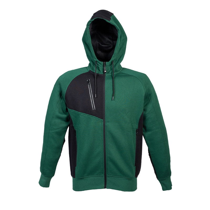 FELPA POLONIA MAN ZIP INTERA C/CAPPUCCIO JRC