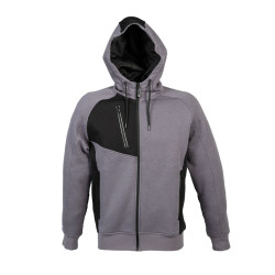 FELPA POLONIA MAN ZIP INTERA C/CAPPUCCIO JRC