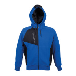 FELPA POLONIA MAN ZIP INTERA C/CAPPUCCIO JRC