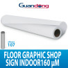 PVC BIANCO ADES. CALPESTABILE DA STAMPA PER INTERNO 160MIC. 30MTL GUANDONG H107