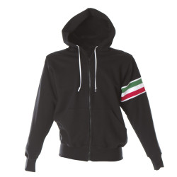 FELPA VERONA CON CAPPUCCIO E ZIP JRC