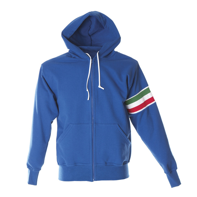 FELPA VERONA CON CAPPUCCIO E ZIP JRC