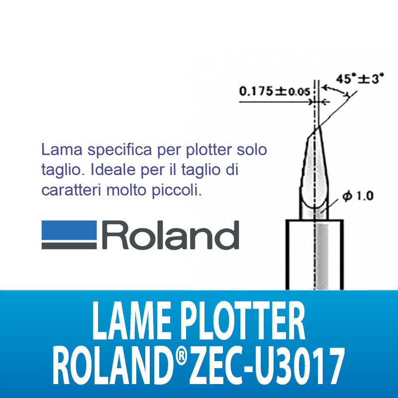 LAMA TAGLIO PRECIS. X VINILE 0,175MM ROLAND