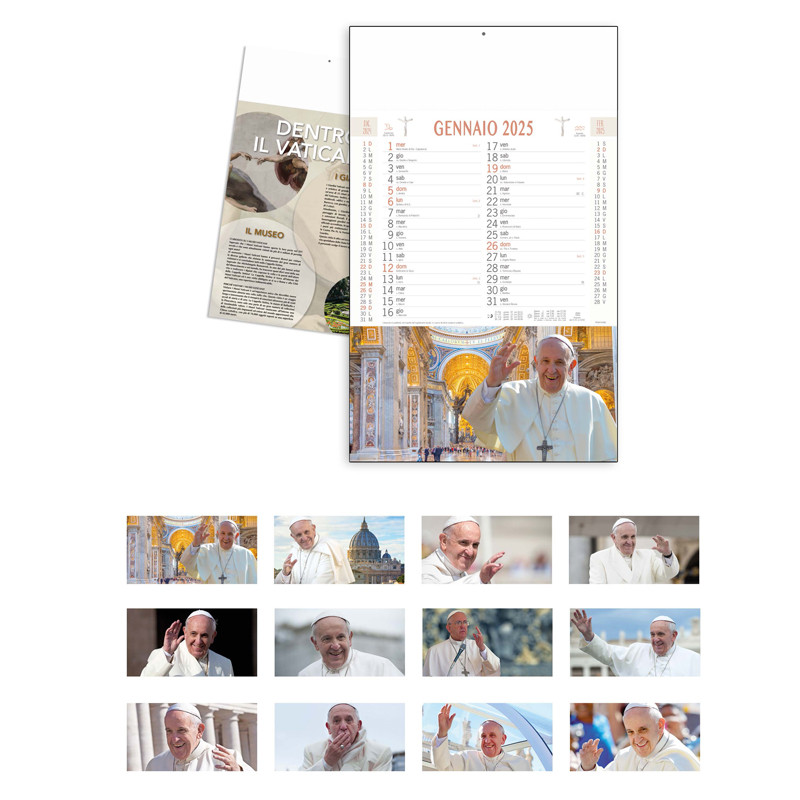 CALENDARIO PAPA FRANCESCO 12 FG