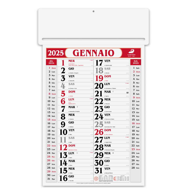 CALENDARIO OLANDESE PASSAFOGLIO