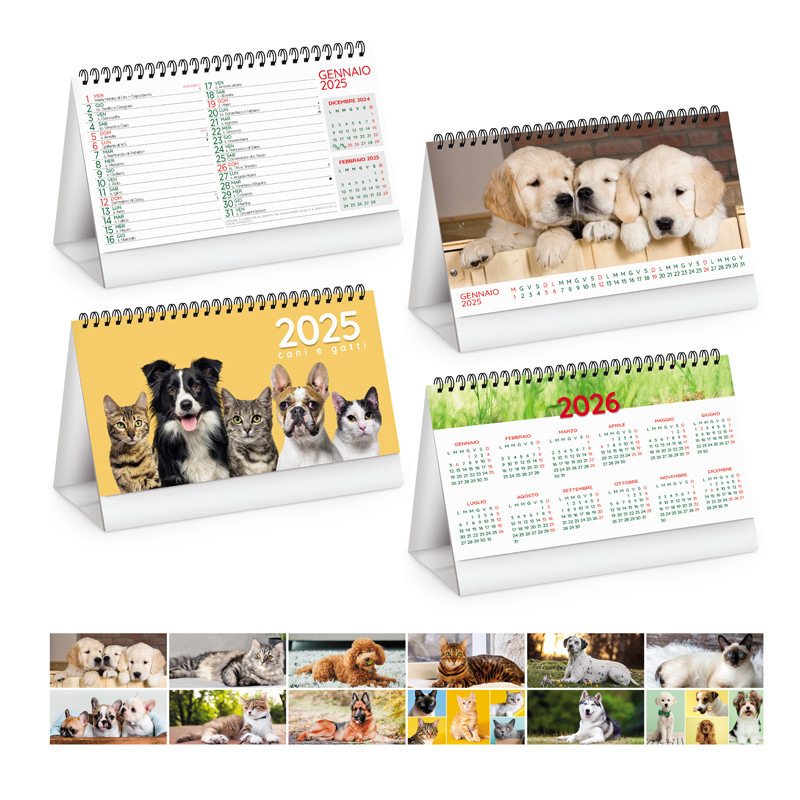 CALENDARIO DA TAVOLO CANI E GATTI