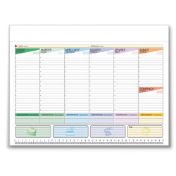 PLANNING DA TAVOLO MULTICOLOR 43,5X31,5