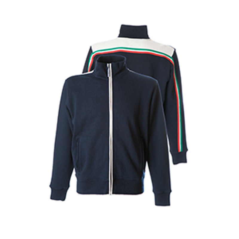 FELPA ROMA UOMO ZIP INTERA MADE IN ITALY JRC