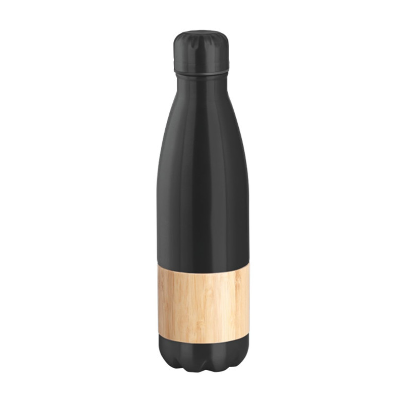 BORRACCIA DA 500ML IN ACCIAIO E BAMBOO DOPPIA PARETE