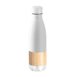 BORRACCIA DA 500ML IN ACCIAIO E BAMBOO DOPPIA PARETE