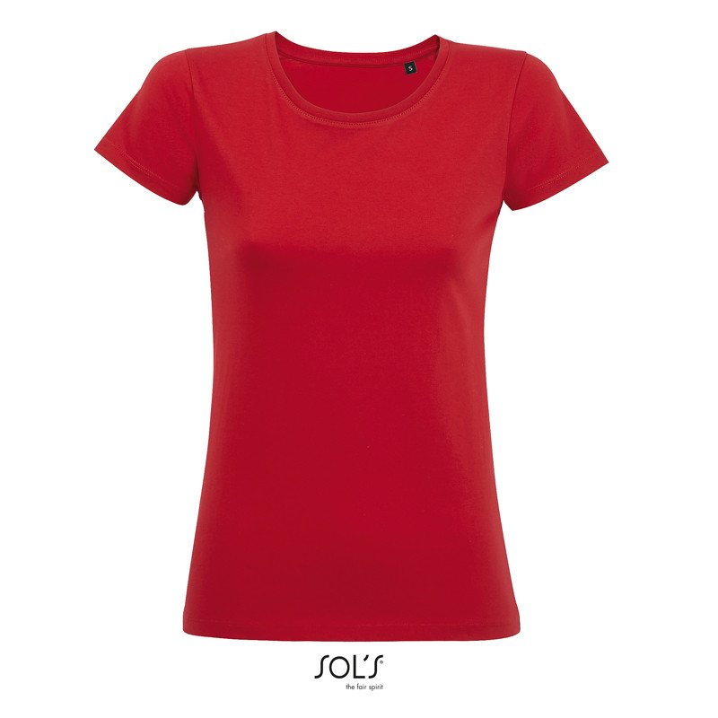 T-SHIRT MILO WOMEN DONNA ORGANIC 155GR M/CORTA G/COLLO SOL'S